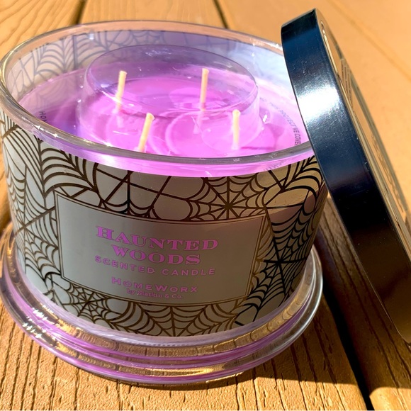 🆕“HAUNTED WOODS” HARRY SLATKIN HOMEWORX 4-WICK 18oz CANDLE NWT! - Picture 5 of 5